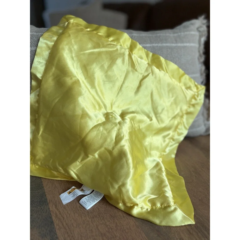 Cloud Island Yellow Chick Baby Security Blanket Plush Lovey Satin Trim SWBP21014